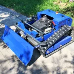 Maßgeschneiderte hochwertige ferngesteuerte Rasenmäher-Schneeschaufel-Rasenmäher im Track-Stil, englische Version