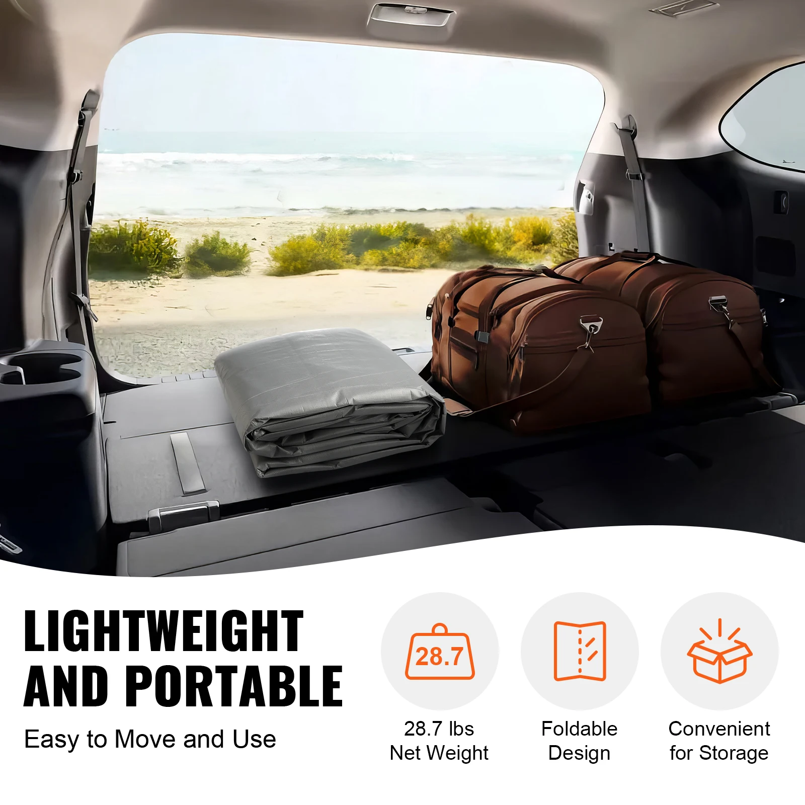 SucceBuy Carport Ersatz-Überdachungshülle für Garage – Bild 3