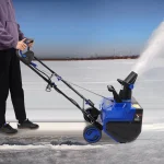 2400W Elektrische Schneefräse 56cm Reinigungsbreite 7,6m Schneewurfhöhe 220V EU-Stecker LED-Licht