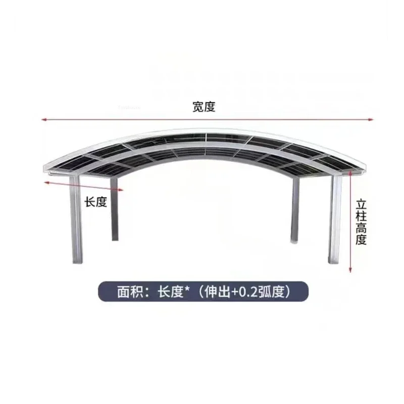 Einfache Aluminiumlegierung Carport – Bild 6